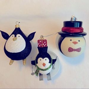 Penguin Christmas ornaments